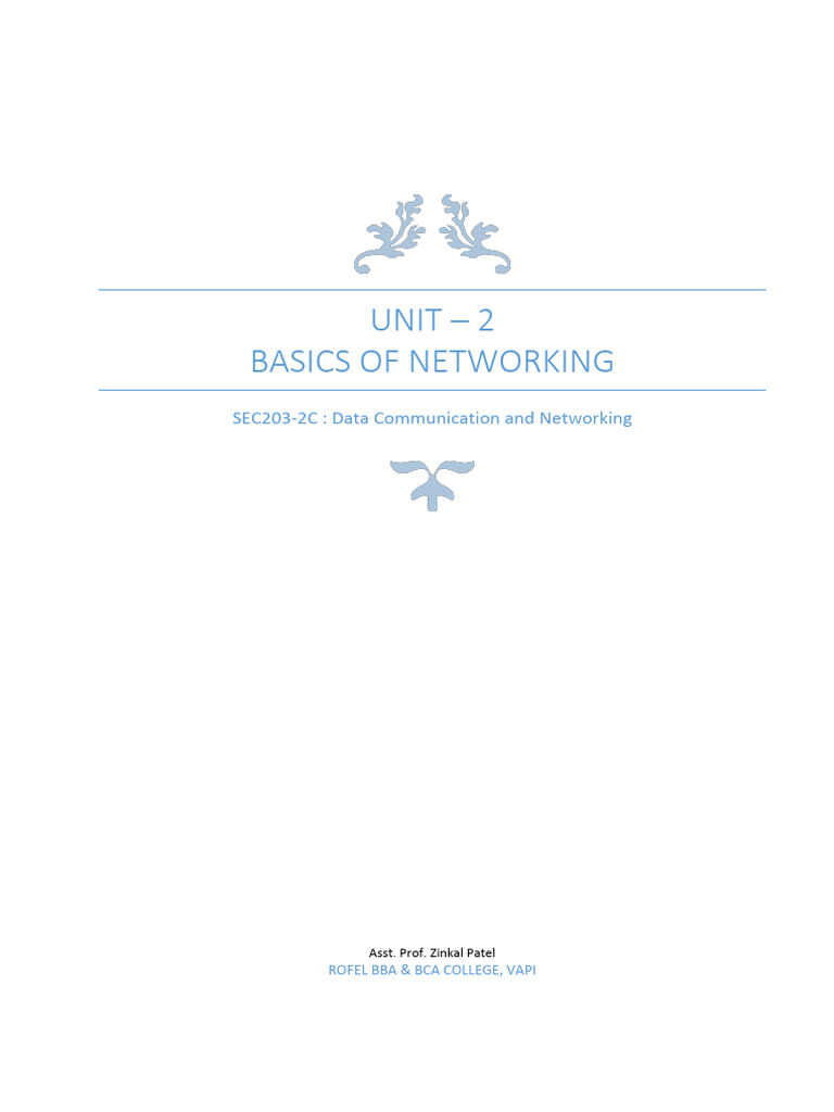 Basics of Networking Overview | PDF | Network Topology | Computer Network