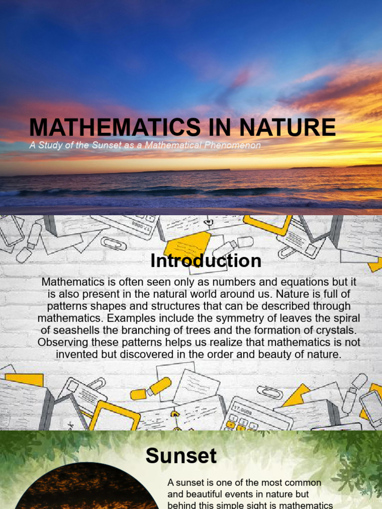 Mathematics of Sunset Phenomena | PDF | Sunset | Sun