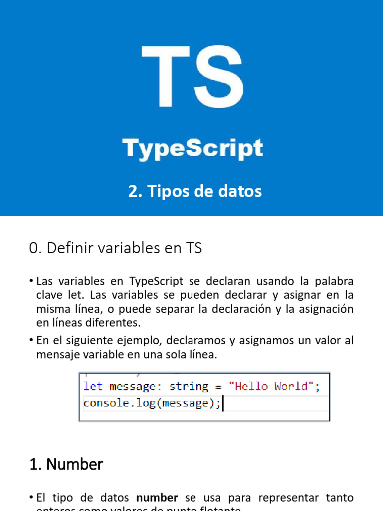 Tipos de Datos | PDF