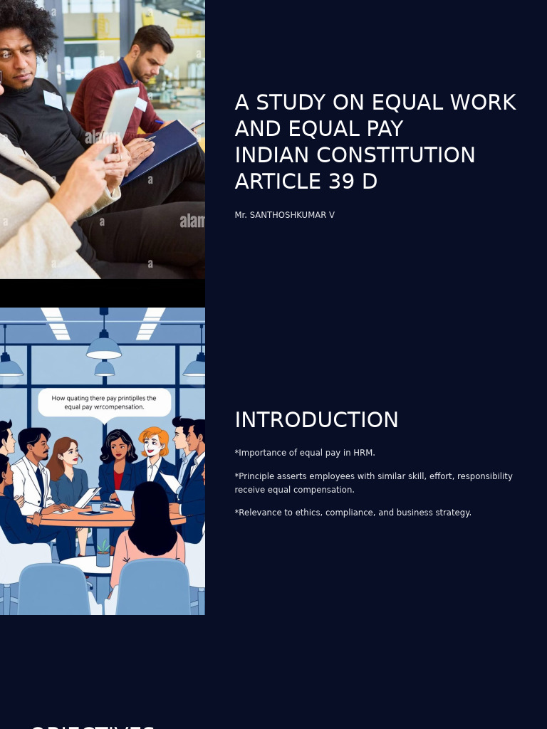 Equal Pay for Equal Work in India | PDF