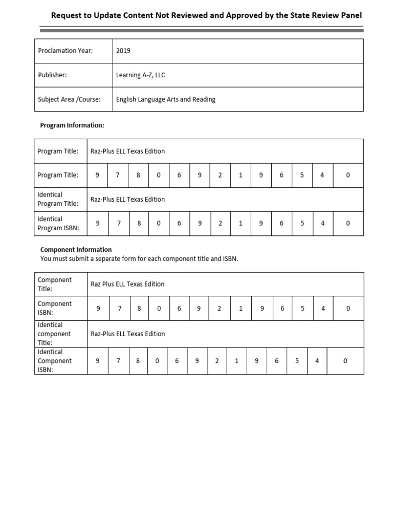 Laz Raz Plus Non Teks Affected Changes Grs 3 8 | PDF