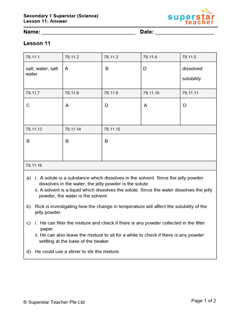 S1L11 SciAnswer | PDF
