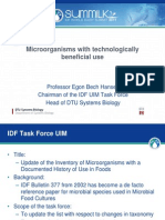 Prof Egon Bech Hansen QPS IDF List Safety Food Microorganisms 11 Slides