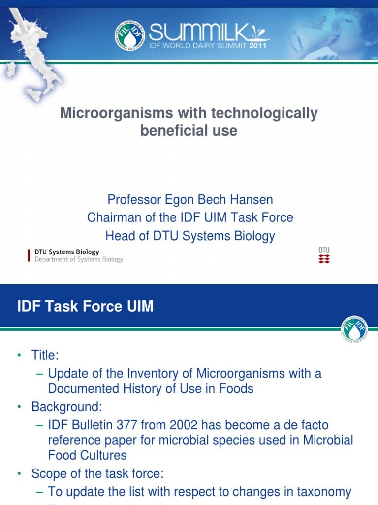 Prof Egon Bech Hansen QPS IDF List Safety Food 11 Slides