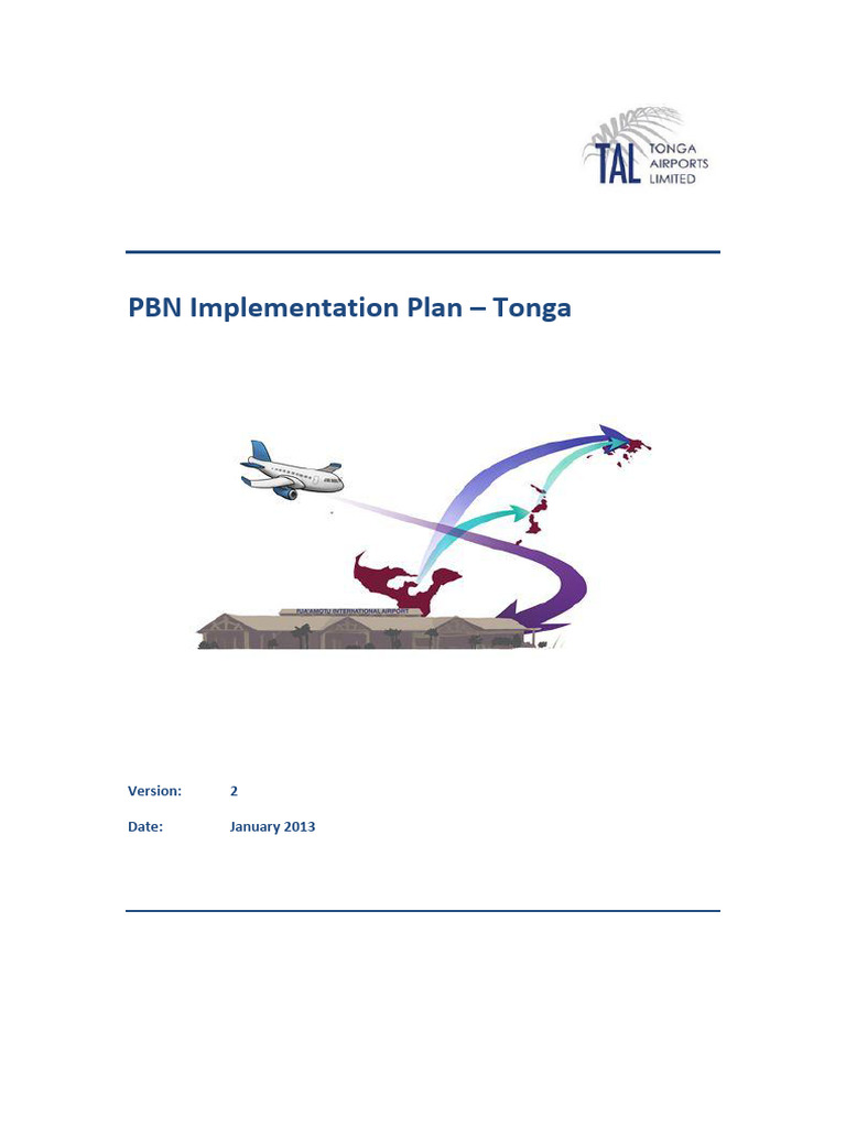 Tonga - PBN Implementation Plan Version 2 Jan 13 | PDF | Aviation ...