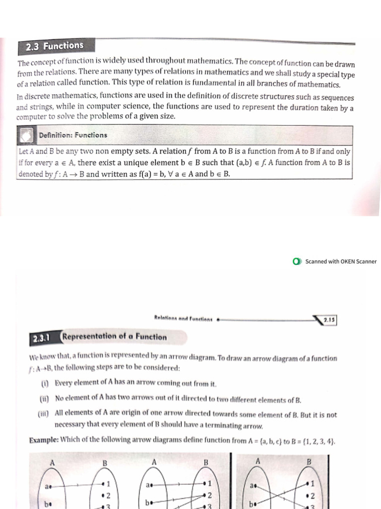 Functions Notes | PDF