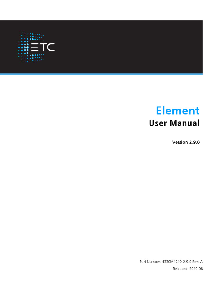 Element User Manual v2.9.0 | PDF | Command Line Interface | Parameter ...