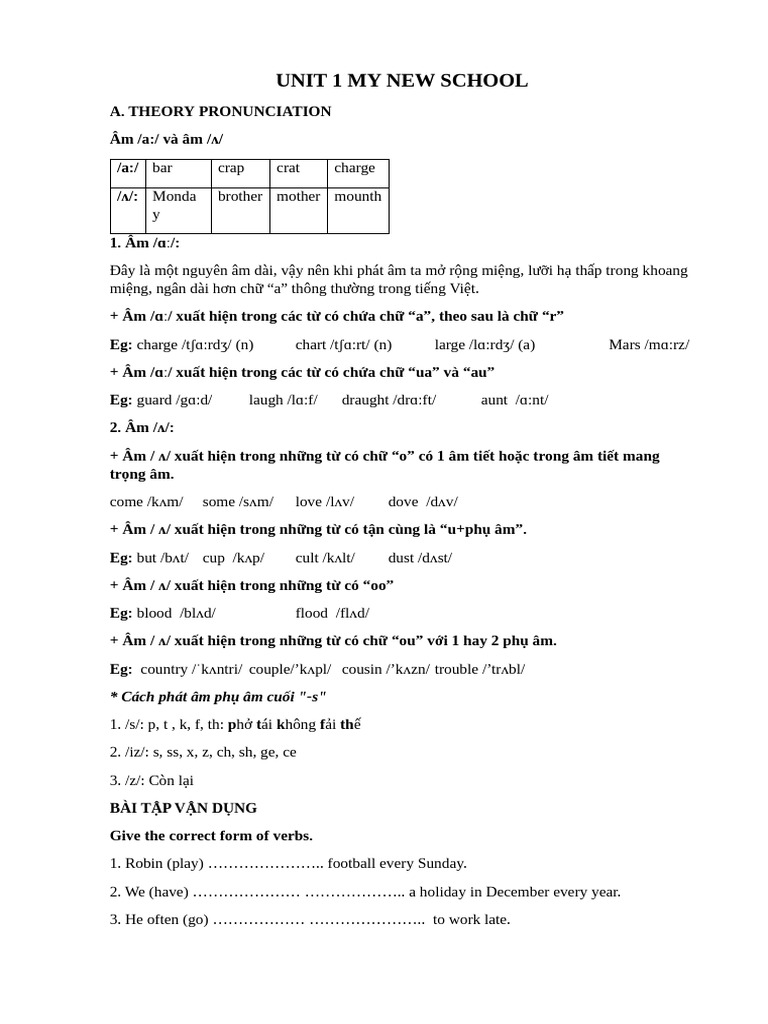 Unit 1 - Grade 6 My New School | PDF | Classroom