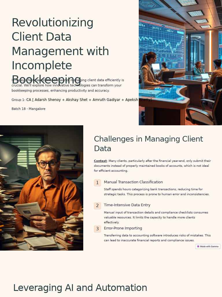 Revolutionizing Client Data Management With Incomplete Bookkeeping ...