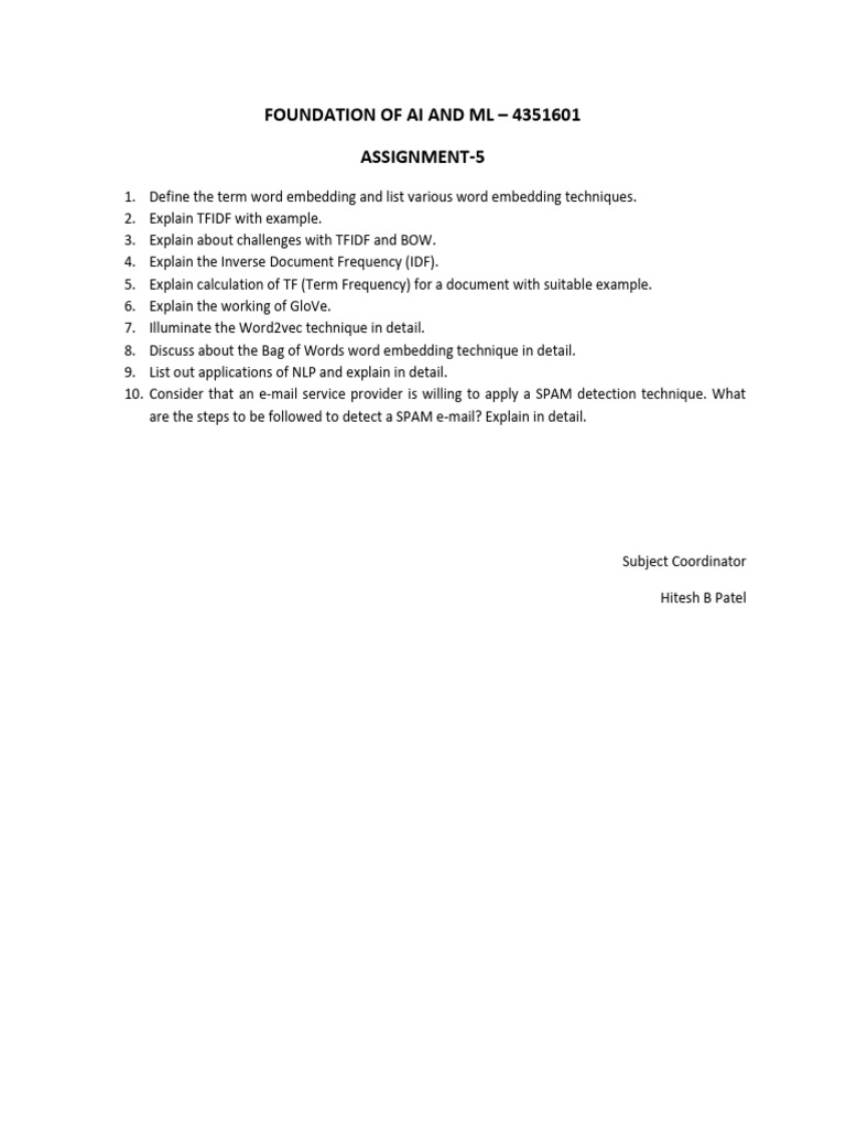 Assignment 5 | PDF