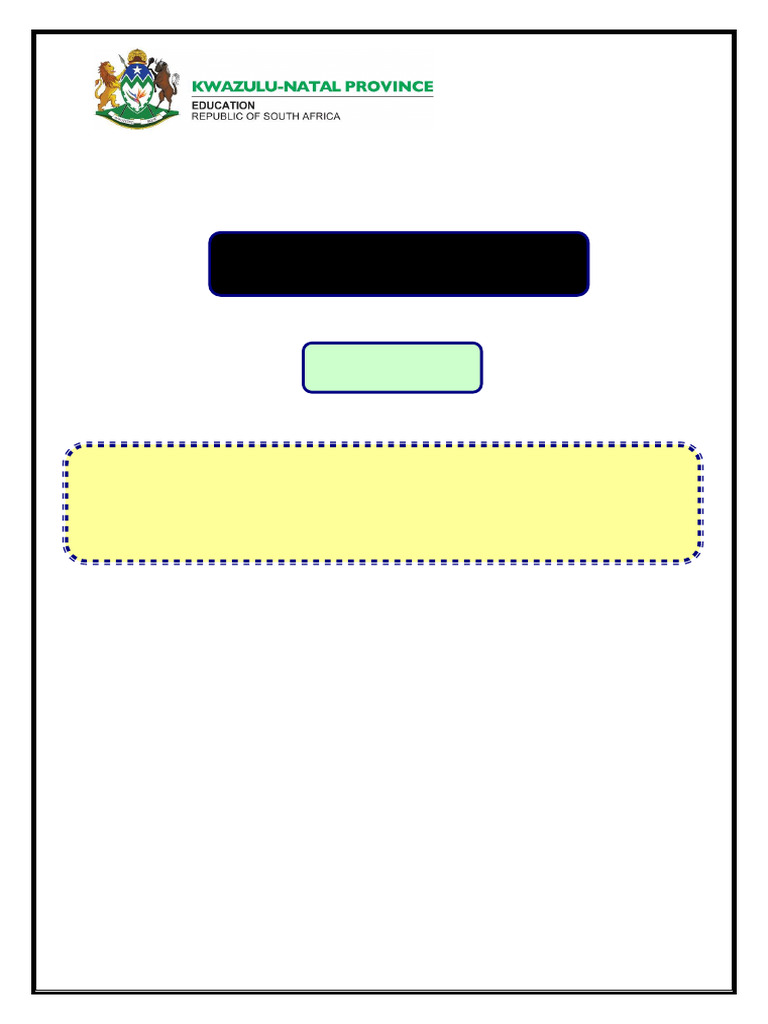 Grade 8 Natural Sciences Test Guidelines | PDF | Electric Current ...