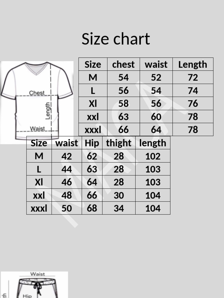 UK Men's Clothing Size Chart | PDF