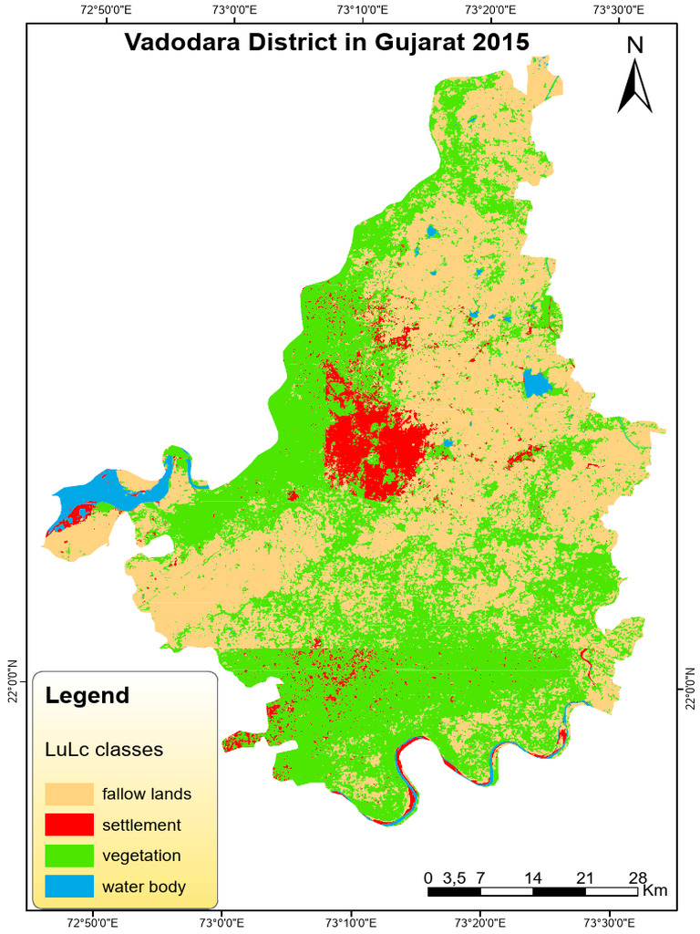 Vadodara District Land Use Map 2015 | PDF