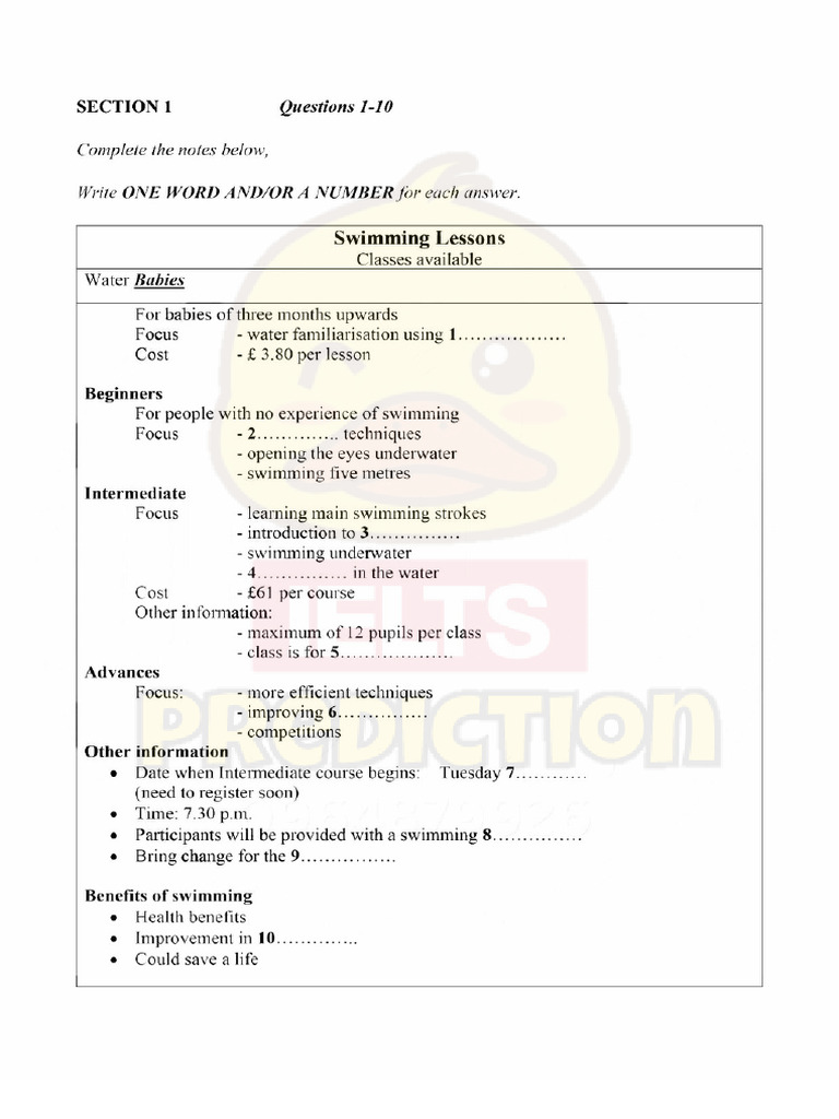 Swimming Lesson Essentials and Tips | PDF