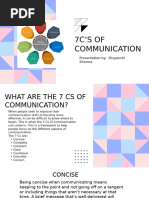 The 7C's of Effective Communication | PDF