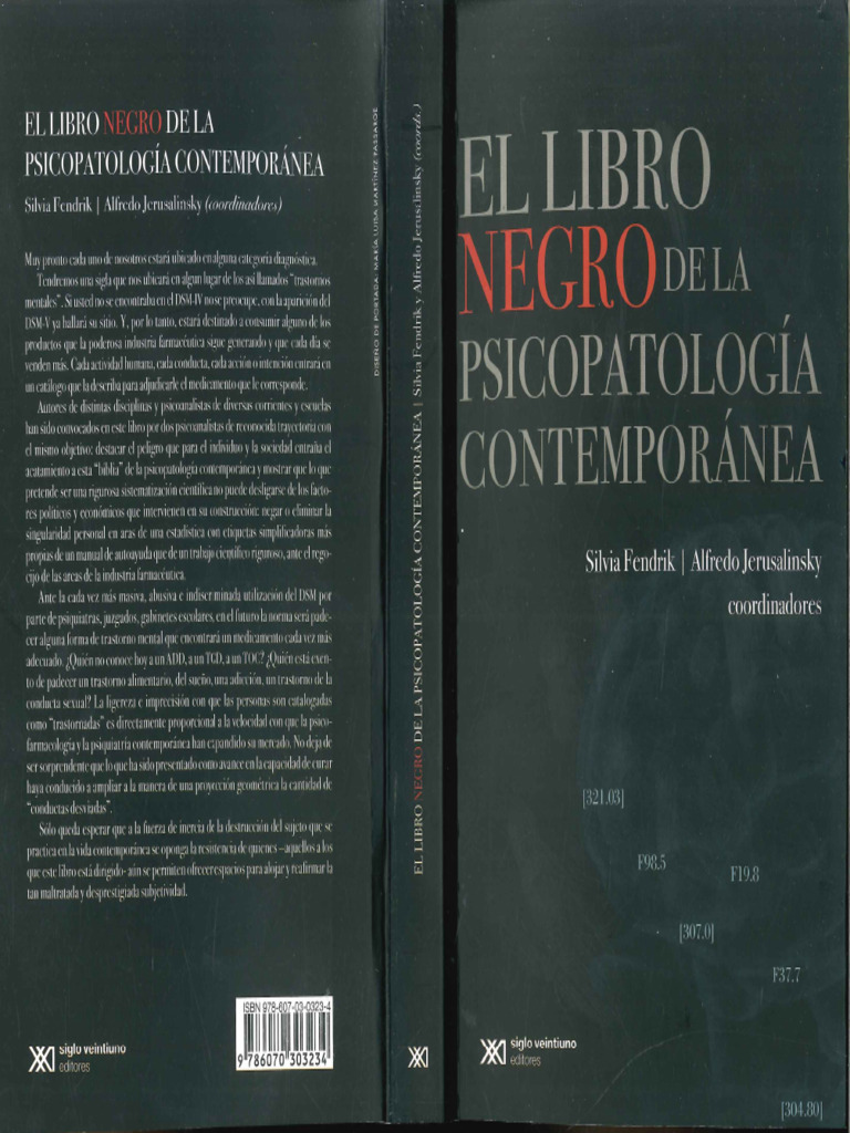 El Libro Negro de La Psicopatología Contemporánea | PDF