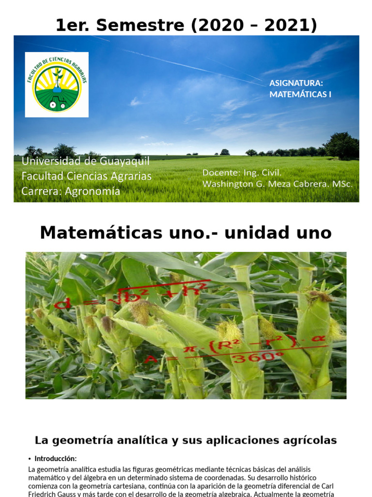 Matematicas 1. Unidad 1. Clase 1. Primer Semestre Grupo 1 y 2 | PDF ...