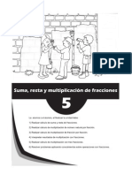 Matematica 6to - Unidad 5 - Suma, Resta y Multiplicacion de Fracciones