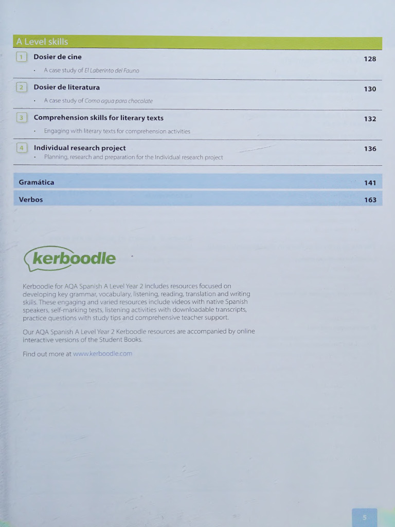 AQA Spanish A Level Year 2 Resources | PDF