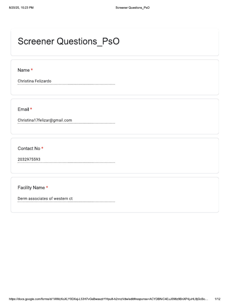PDQ CF | PDF