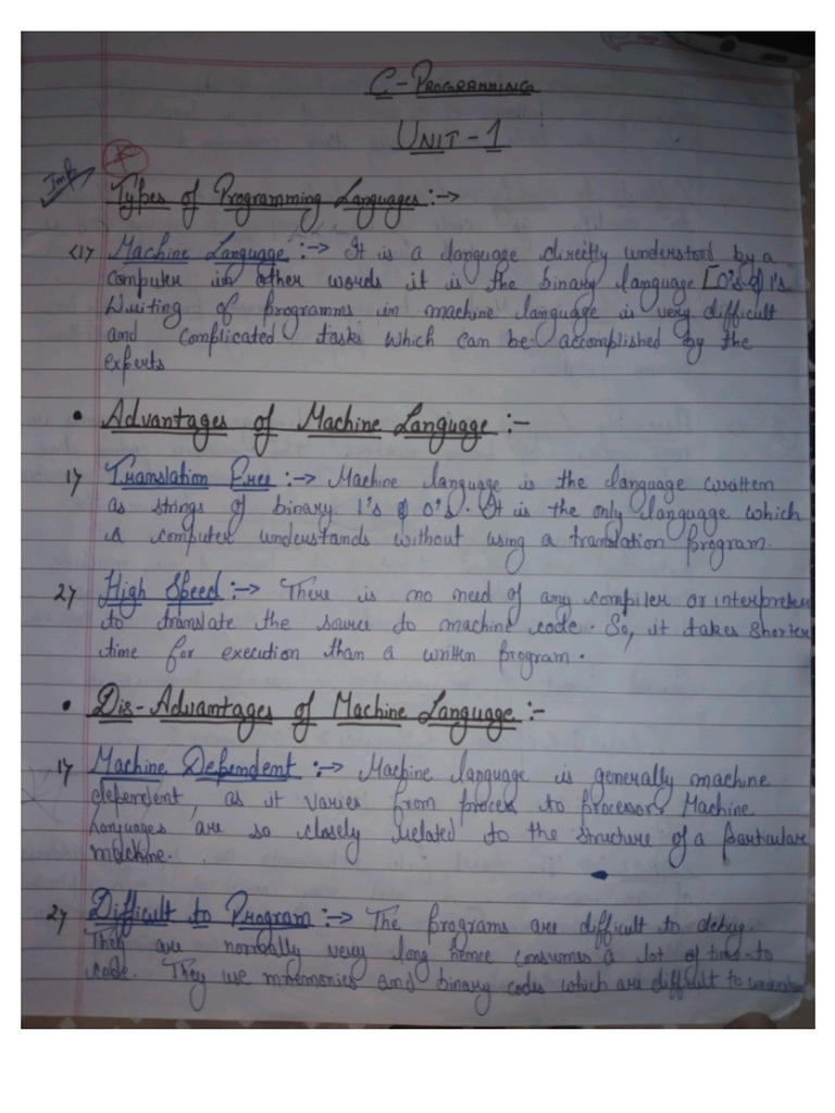 C Programming Notes 1 | PDF