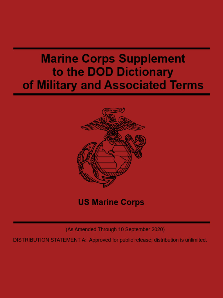 USMC Supplement to DOD Dictionary | PDF | United States Marine Corps ...