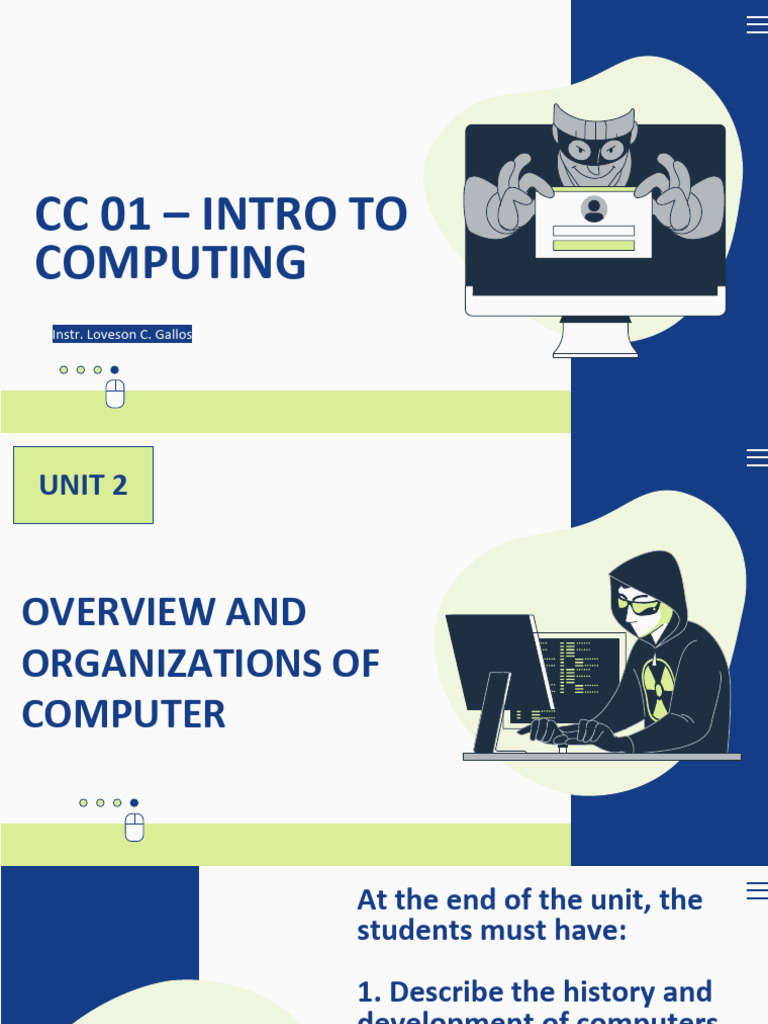 CC 01 UNIT II Computer History | PDF | Integrated Circuit | Microprocessor