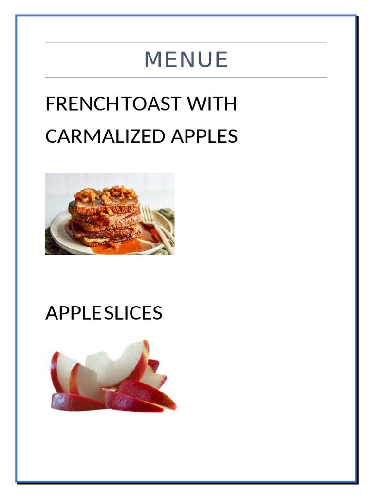 Menu | PDF