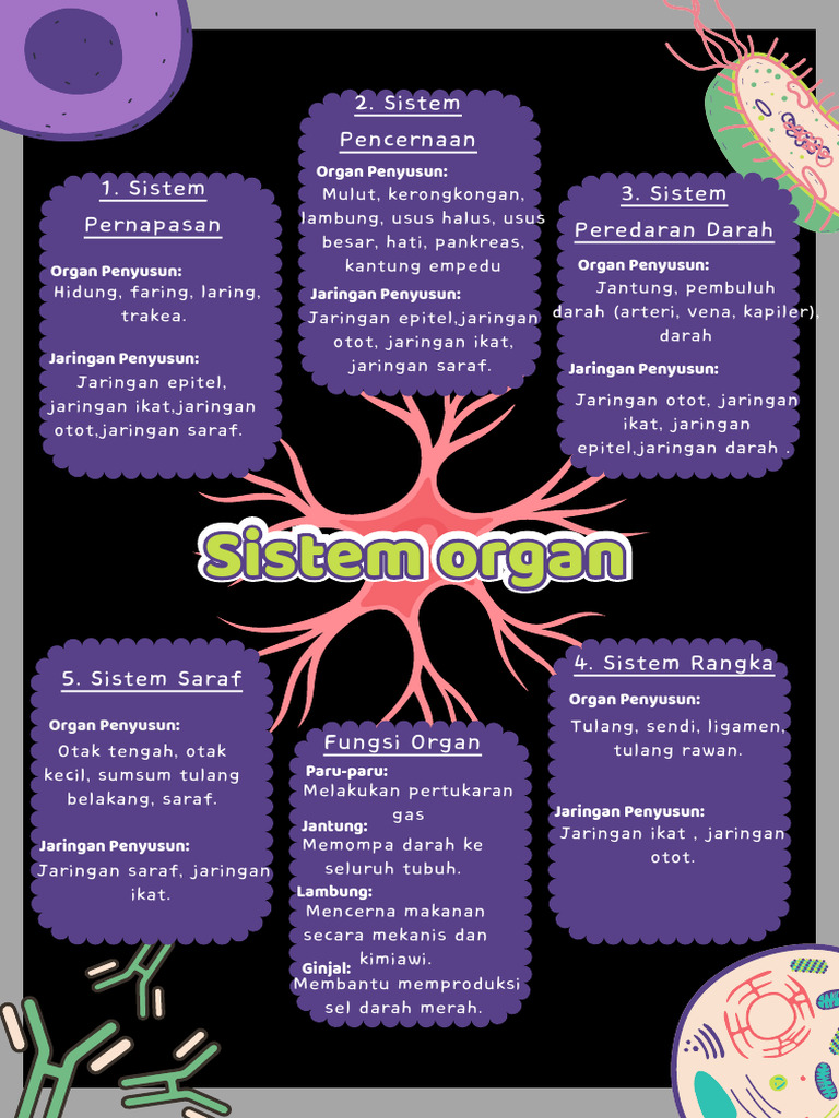 Colorful Cells Illustration Mind Map A4 Document - 20250902 - 112233 ...