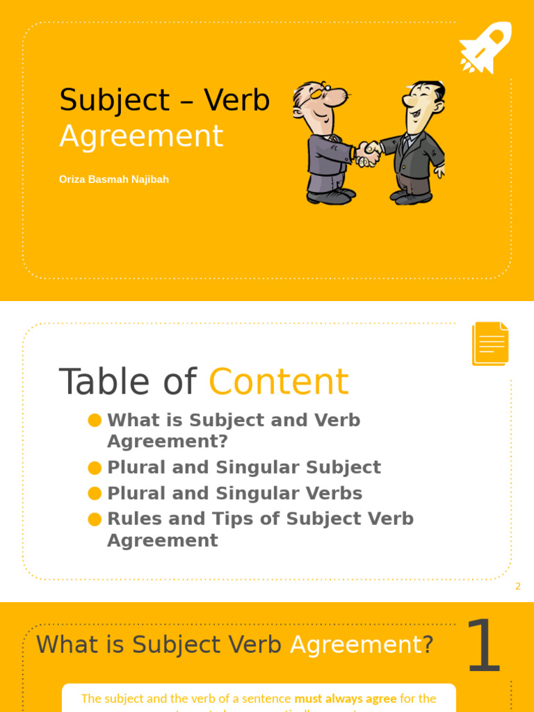 Subject Verb Agreement | PDF | Grammatical Number | Subject (Grammar)