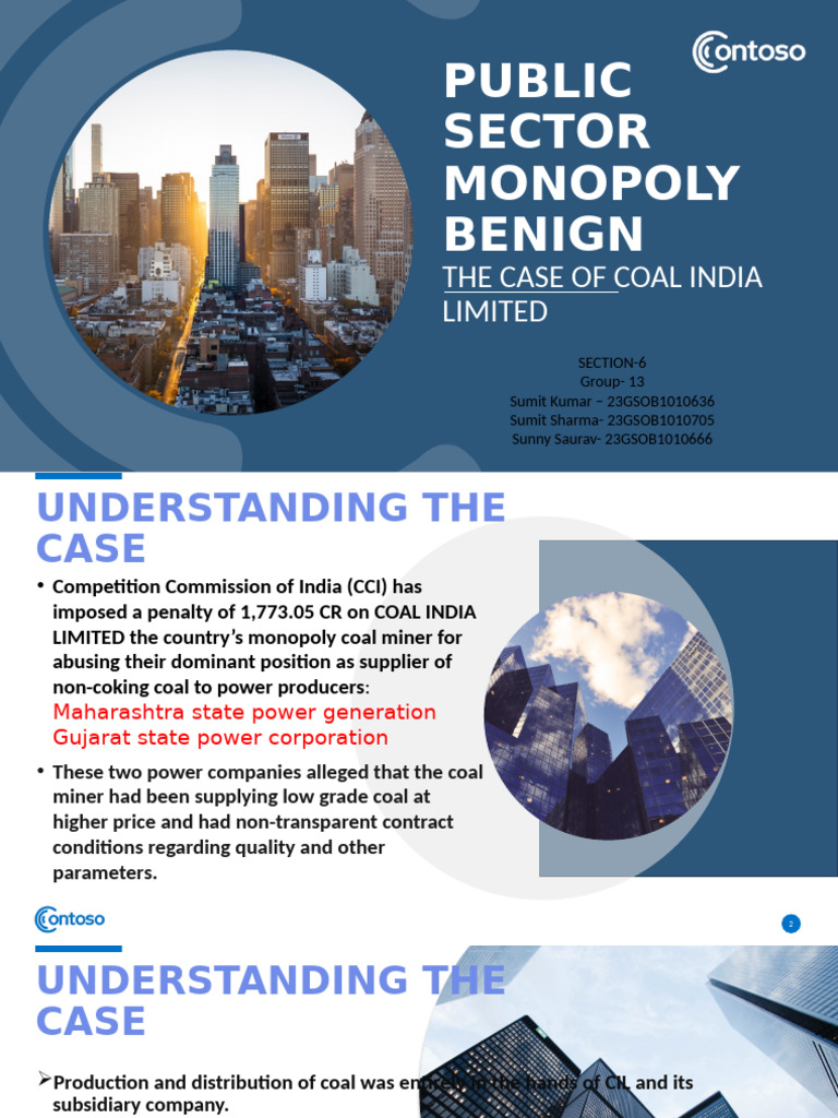 Coal India Limited: Monopoly Issues and CCI Penalty | PDF | Governance ...