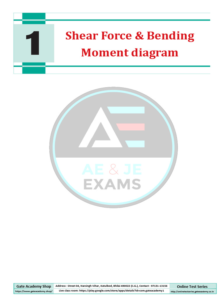 Shear Force & Bending Moment Quiz | PDF | Bending | Beam (Structure)