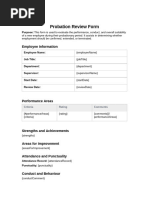 Probationary Report | PDF
