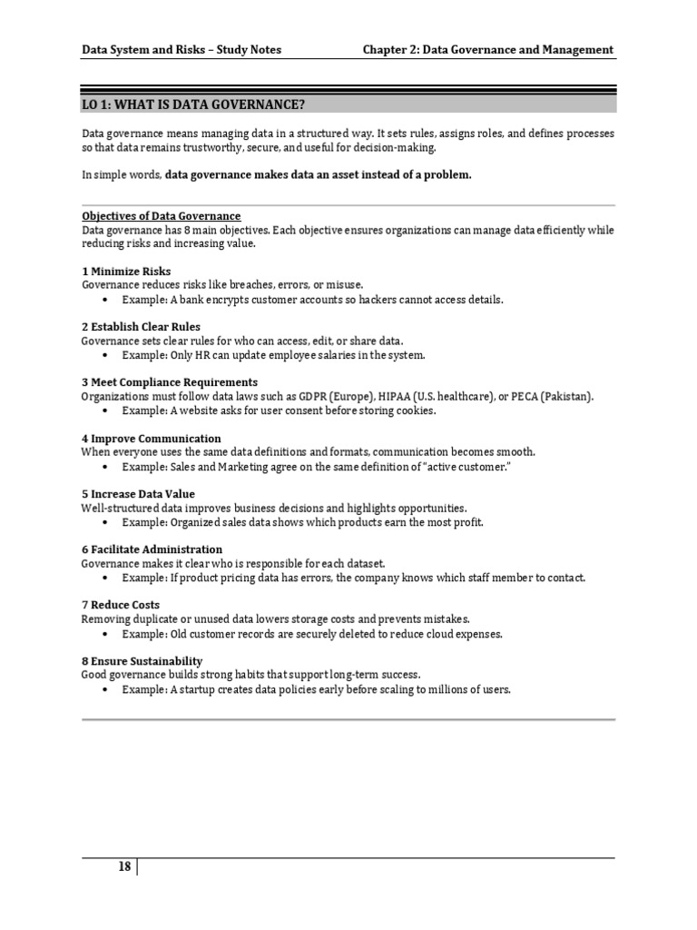 Chapter 2 Data Governance and Management (Vol - 1) | PDF | Data Quality ...