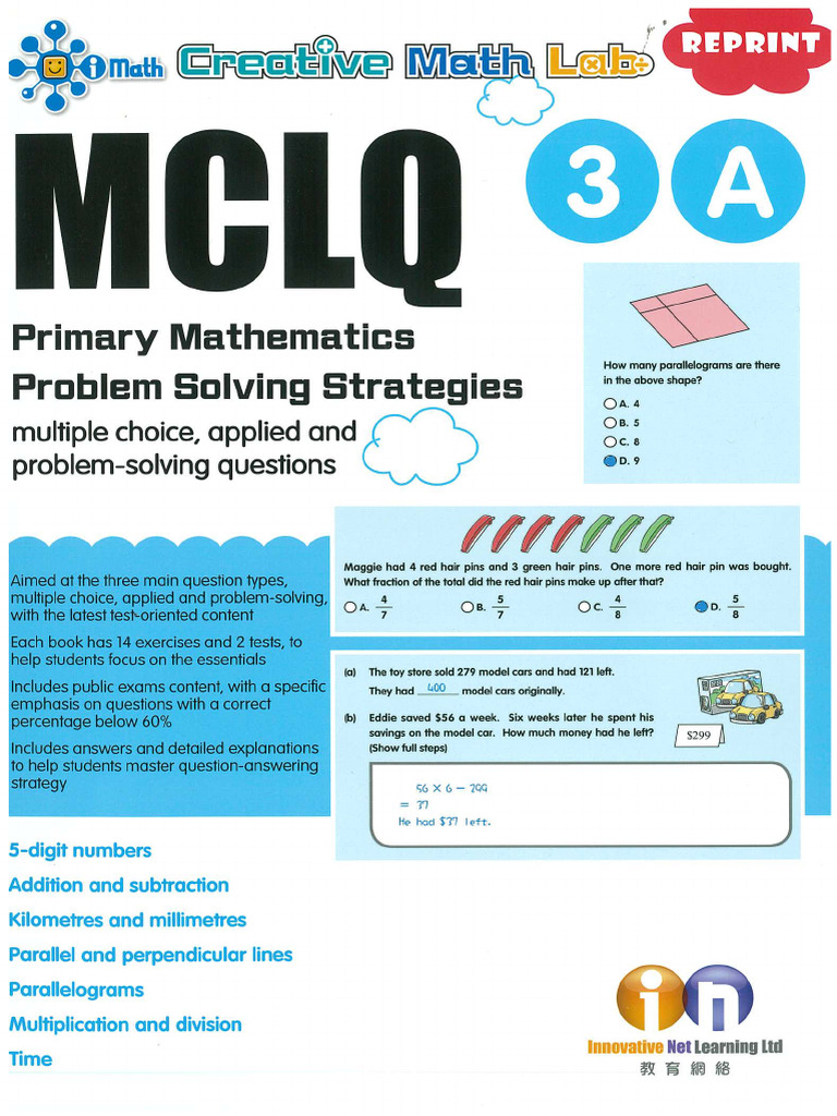 Creative Math Lab MCLQ 3A | PDF