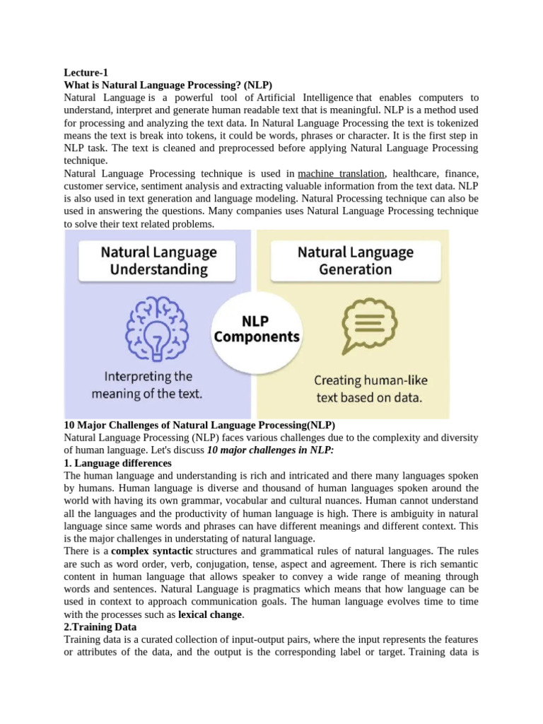 Notes UNIT-I Introduction NLP | PDF | Semantics | Parsing