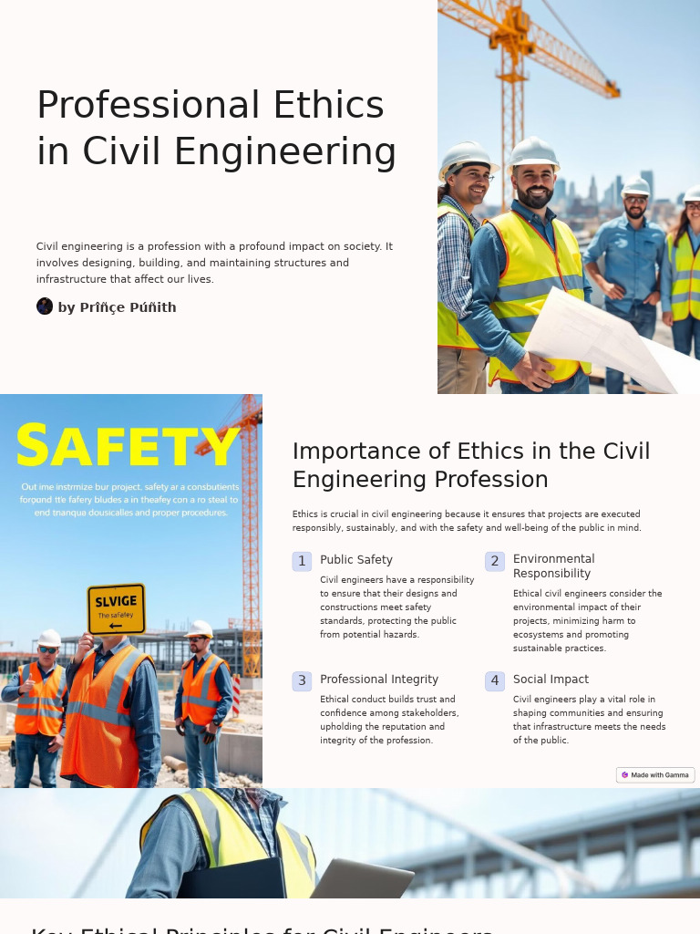 Ethics in Civil Engineering Explained | PDF | Integrity | Safety