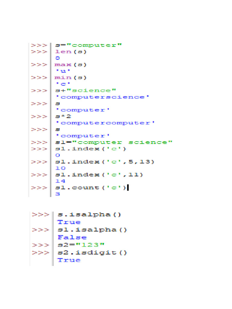 String Methods | PDF