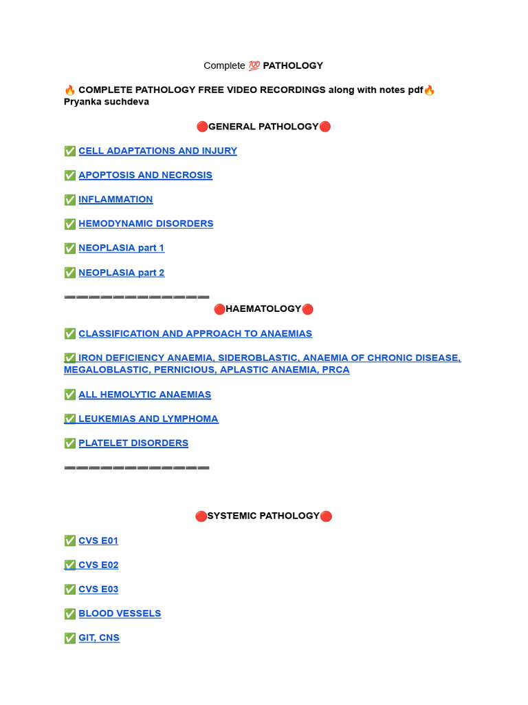 Complete ? Pathology | PDF