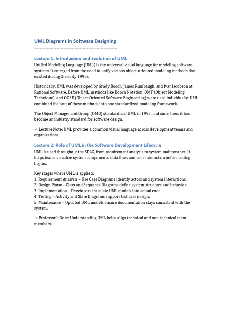 Types of UML Diagrams Explained | PDF | Unified Modeling Language ...