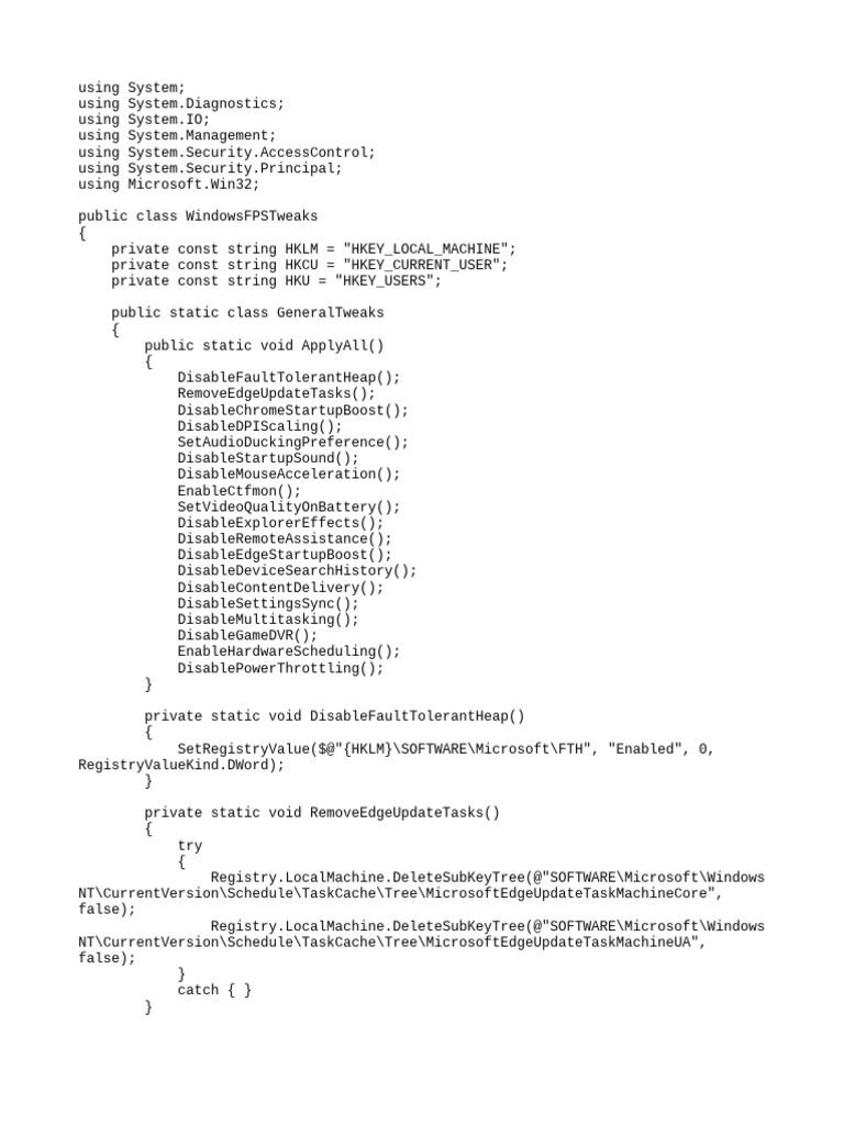 Tweaks Cs | PDF | Windows Registry | Command Line Interface