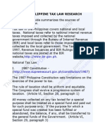 Guide To Philippine Tax Law Research