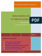 Antecedentes de La Tabla Periodica