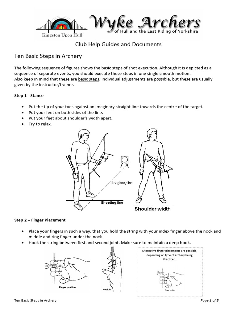 Ten Steps to Archery Success | PDF | Archery | Bow And Arrow