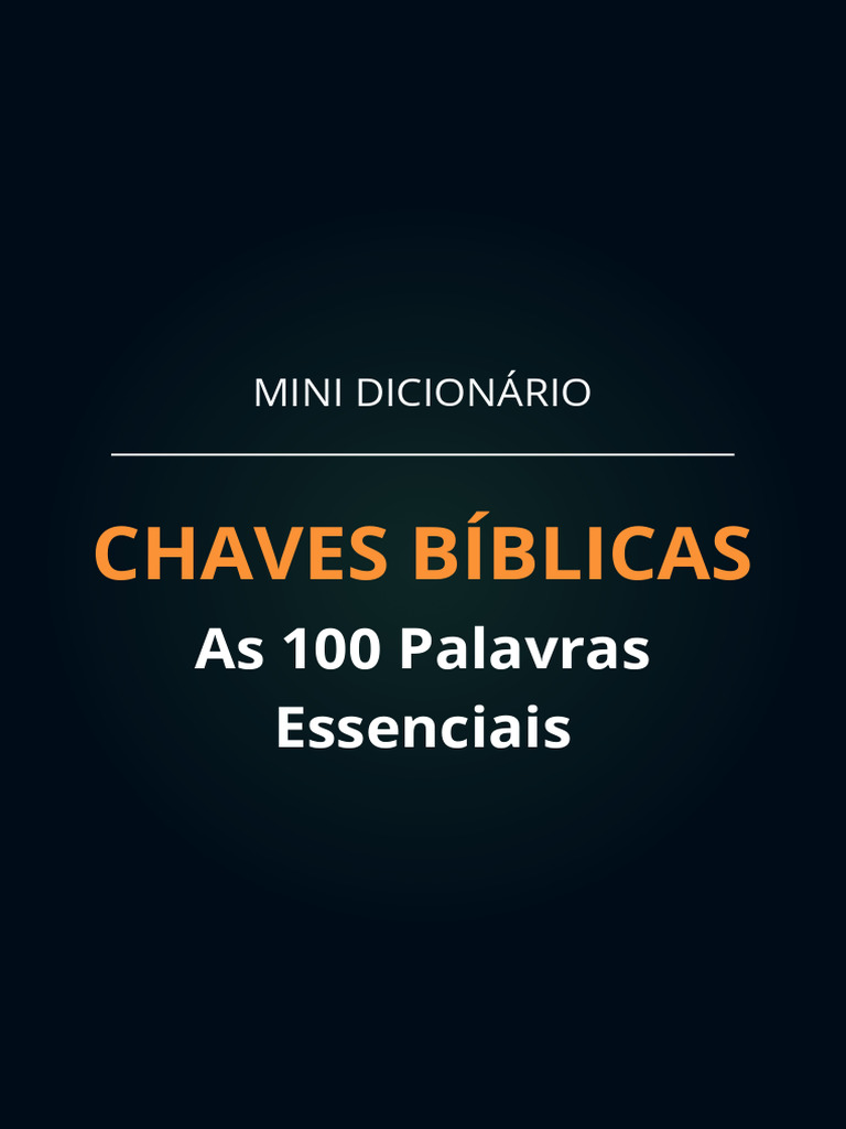 Mini Dicionário de Palavras Bíblicas | PDF | YHWH | Pecado