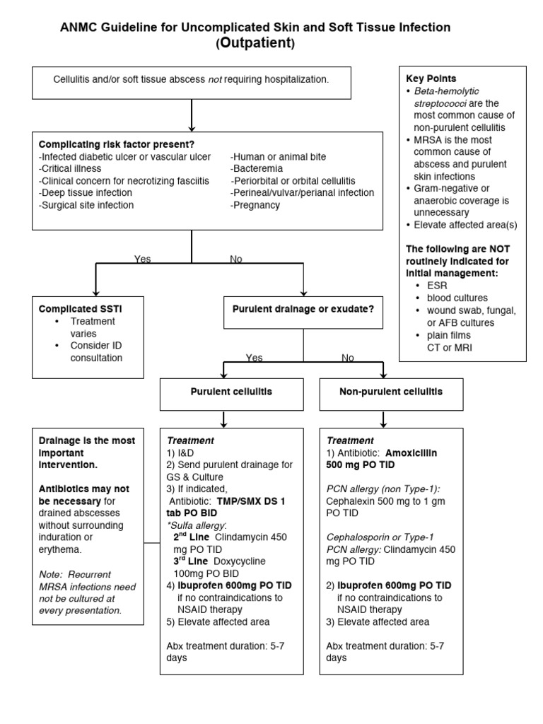 ANMC Guidelines for Skin Infections | PDF | Methicillin Resistant ...