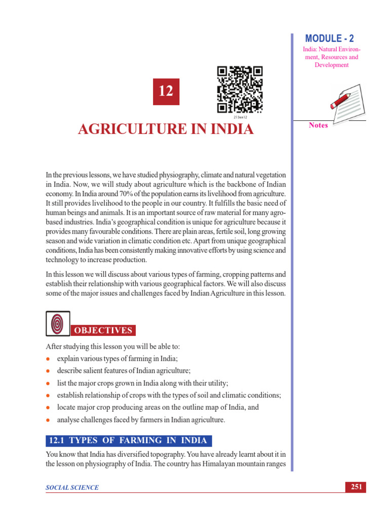 Overview of Agriculture in India | PDF | Agriculture | Green Revolution