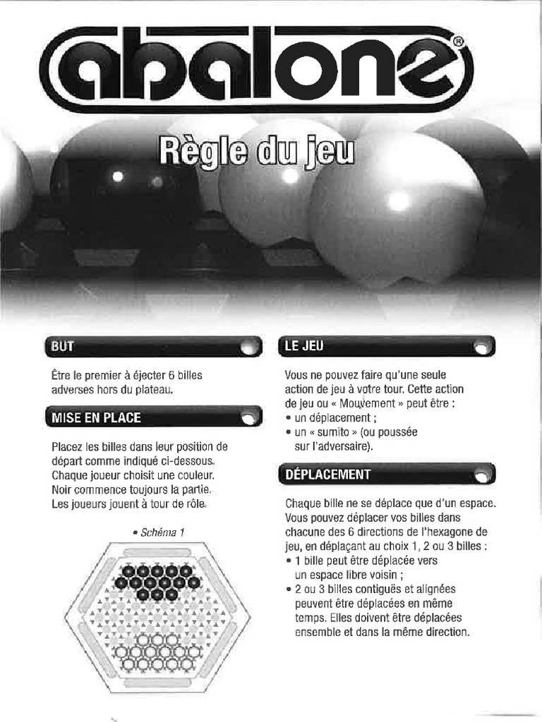 Abalone 2012 (Règle) | PDF