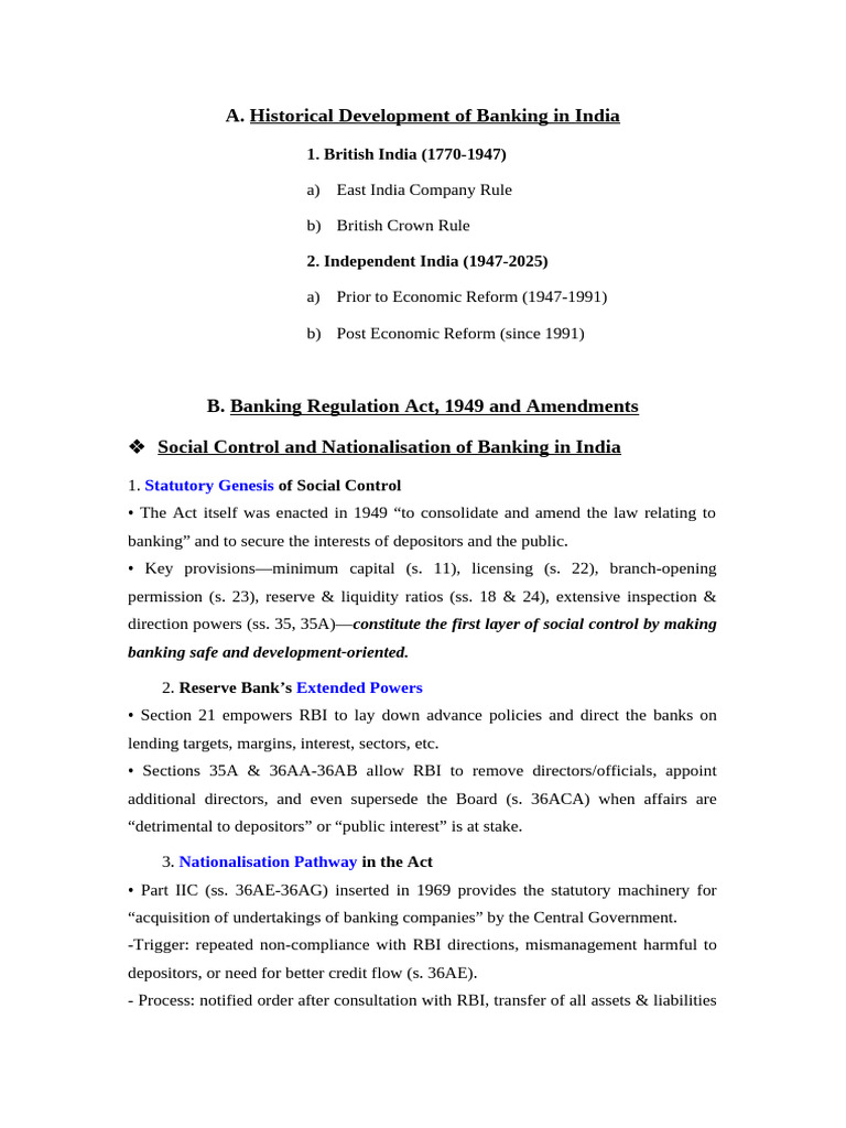 Banking Evolution and Regulation in India | PDF | Reserve Bank Of India ...