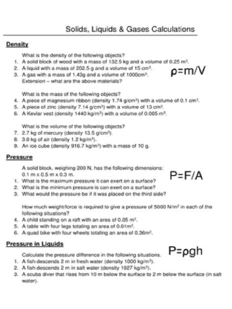 Science - 8 Kusuma Bangsa - Physics - Pressure | PDF